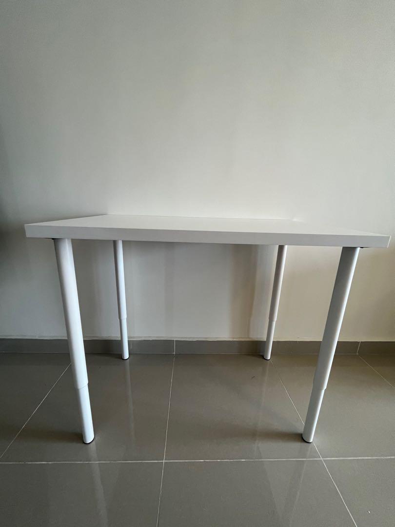 Ikea Desk Adjustable Legs, Furniture & Home Living, Furniture, Tables