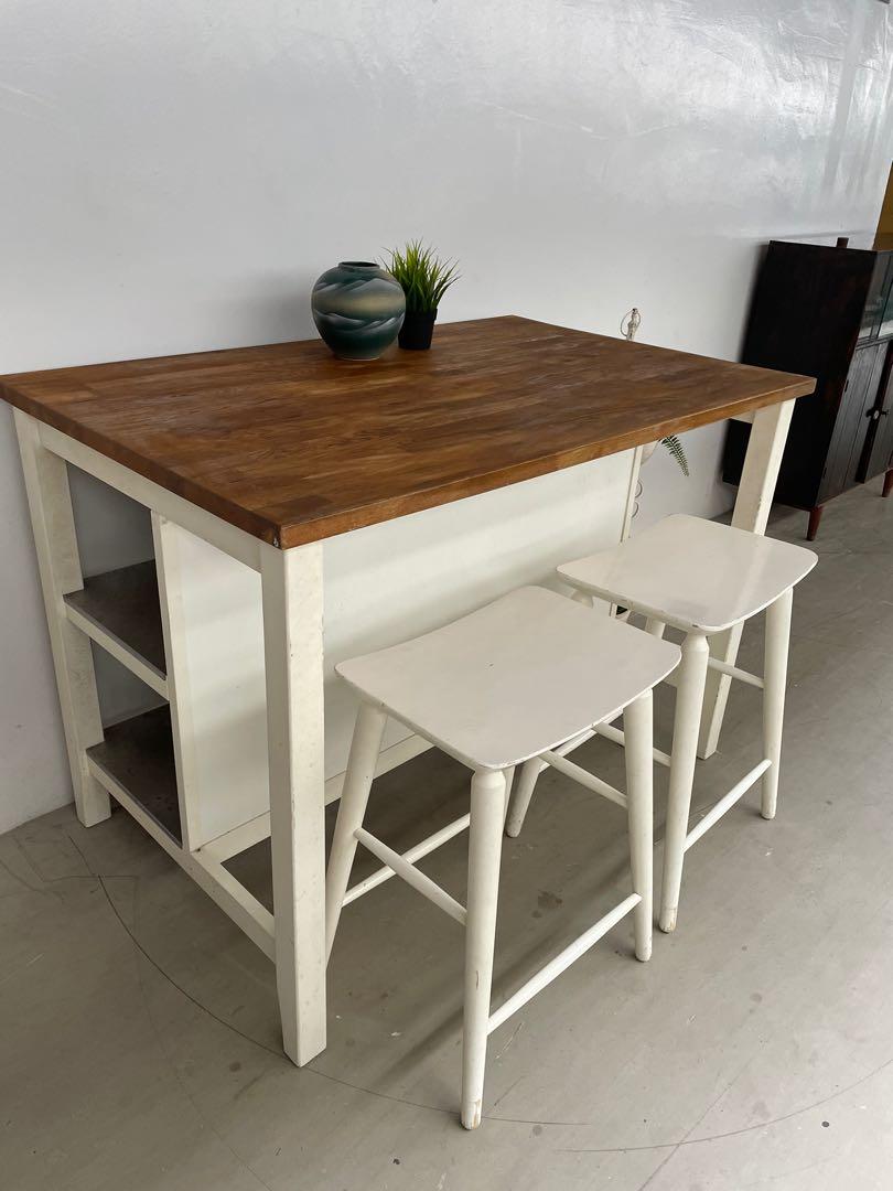 Ikea kitchen island table, Furniture & Home Living, Furniture, Tables