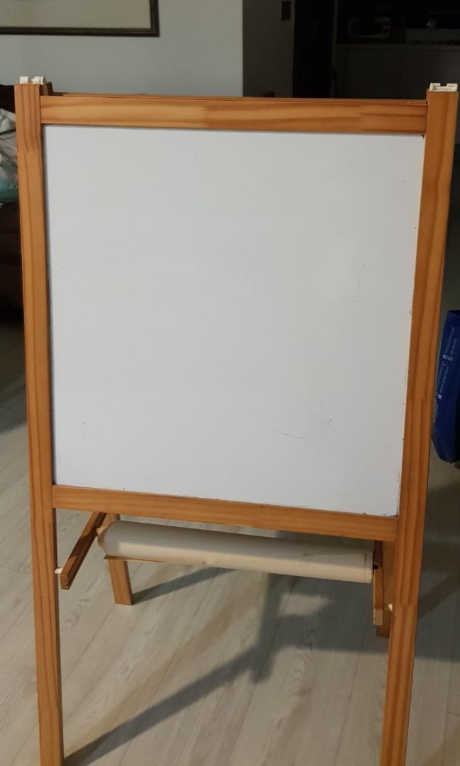 IKEA MALA easel with chalks and paper roll, Babies & Kids, Baby Nursery