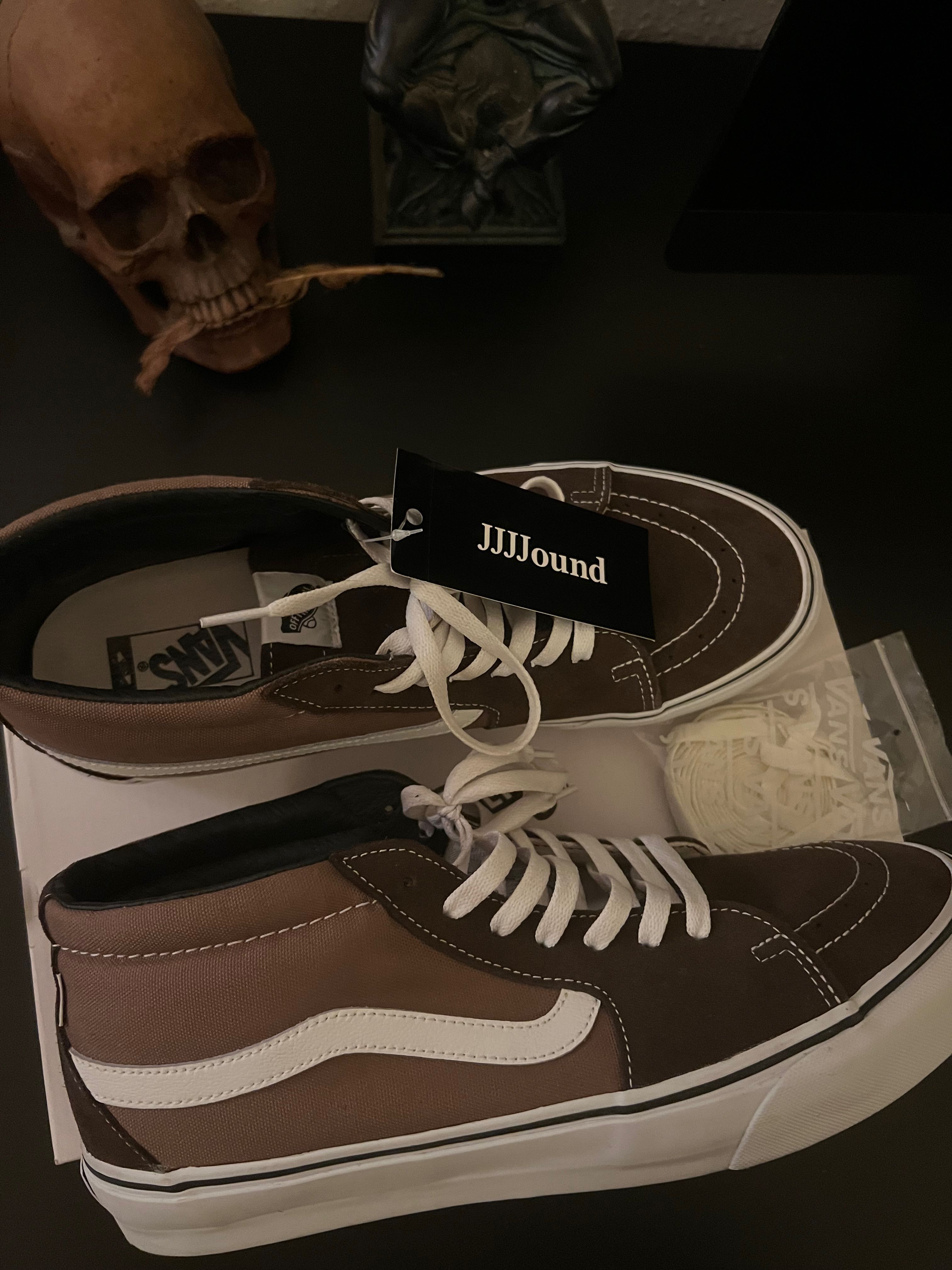 JJJJOUND VANS VAULT SK8 MID BROWN US 13