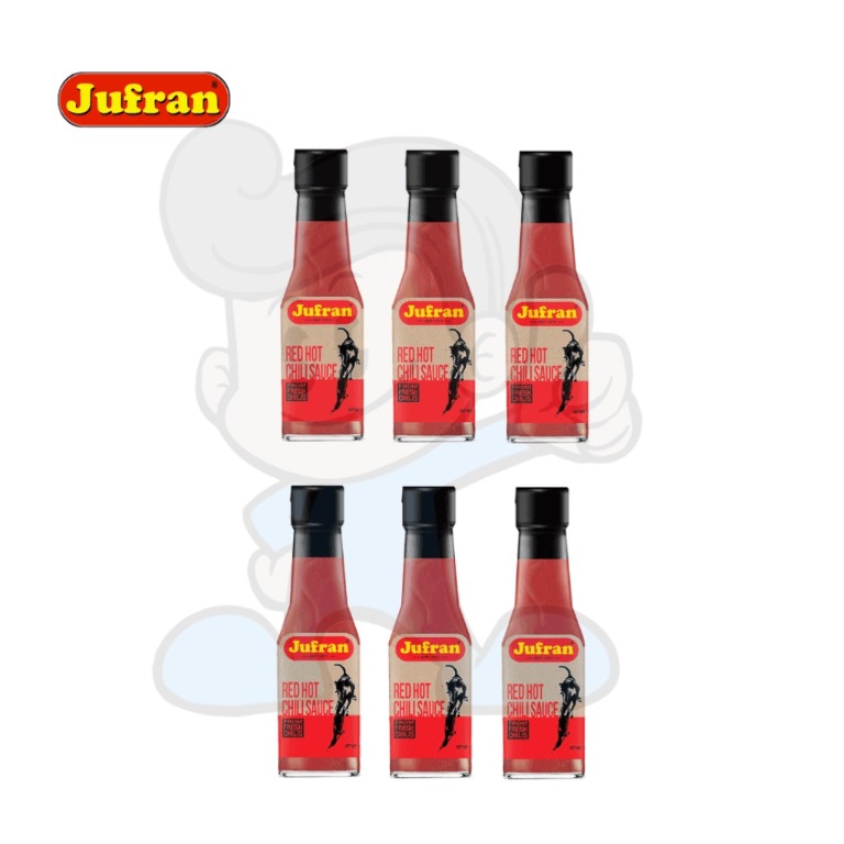 Jufran Red Hot Chili Sauce (6 x 165g), Food & Drinks, Spice & Seasoning
