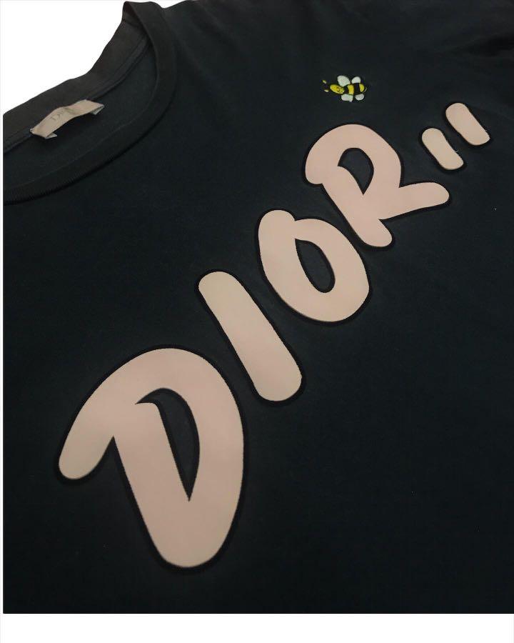 Authentic Dior x kaws embroidered bee Tshirt Mens Fashion Tops  Sets  Tshirts  Polo Shirts on Carousell
