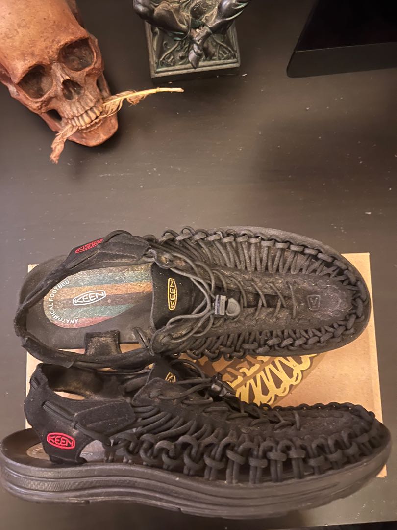 KEEN UNEEK MULTI BLACK US 12 Men s Fashion Footwear Flipflops