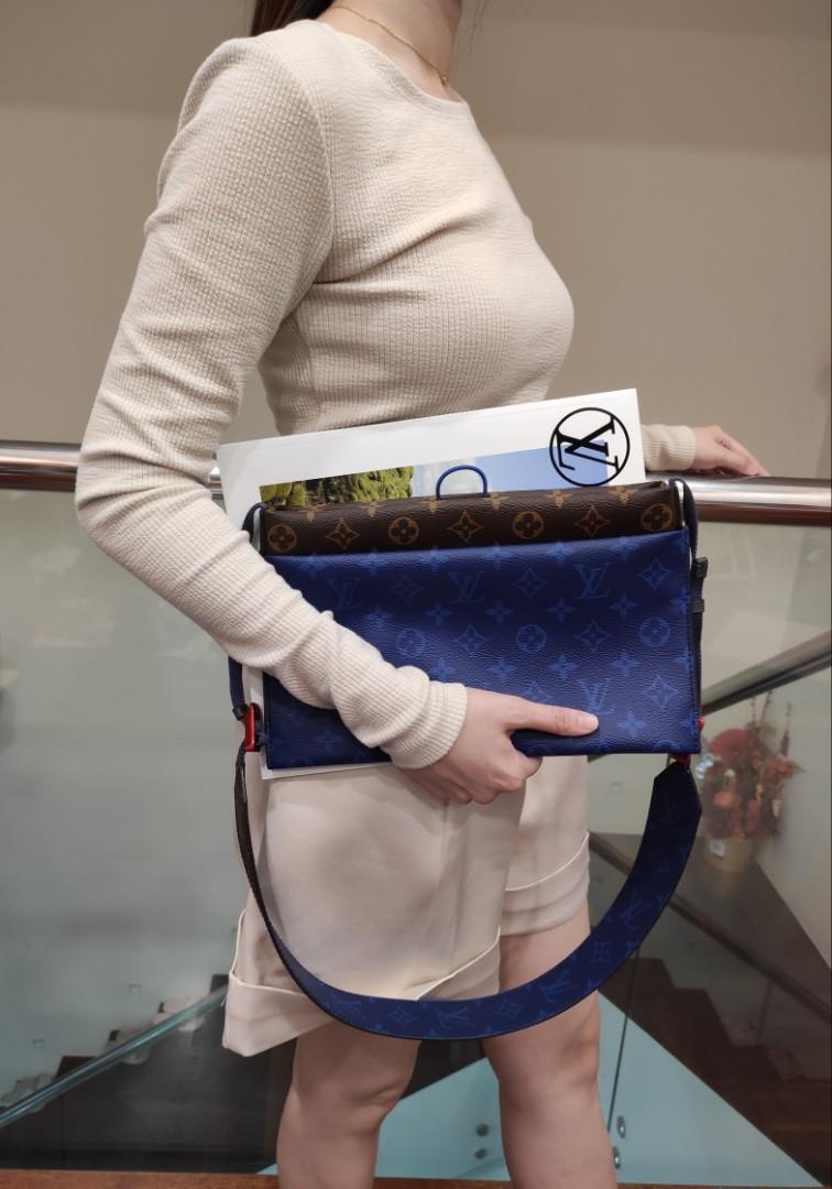 Louis Vuitton Limited Edition Monogram Canvas Pacific Blue Outdoor Small  Pouch Crossbody Bag - Yoogi's Closet