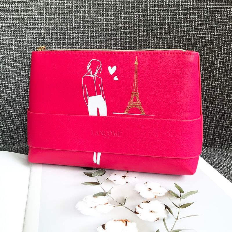 Lancome Pink Makeup Bag Travel Organizer, Beauty & Personal Care, Face,  Makeup on Carousell