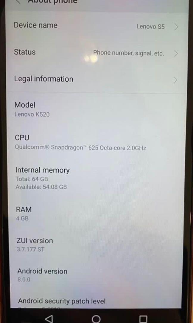 Lenovo k5 4gb clearance ram