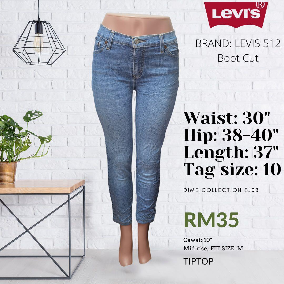 LEVIS 512 BOOTCUT SKINNY JEANS, Women's Fashion, Bottoms, Jeans & Leggings  on Carousell