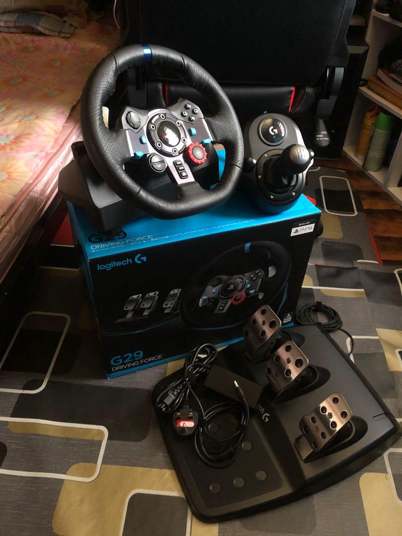 Logitech G29 + G Shifter (Used), Video Gaming, Gaming Accessories