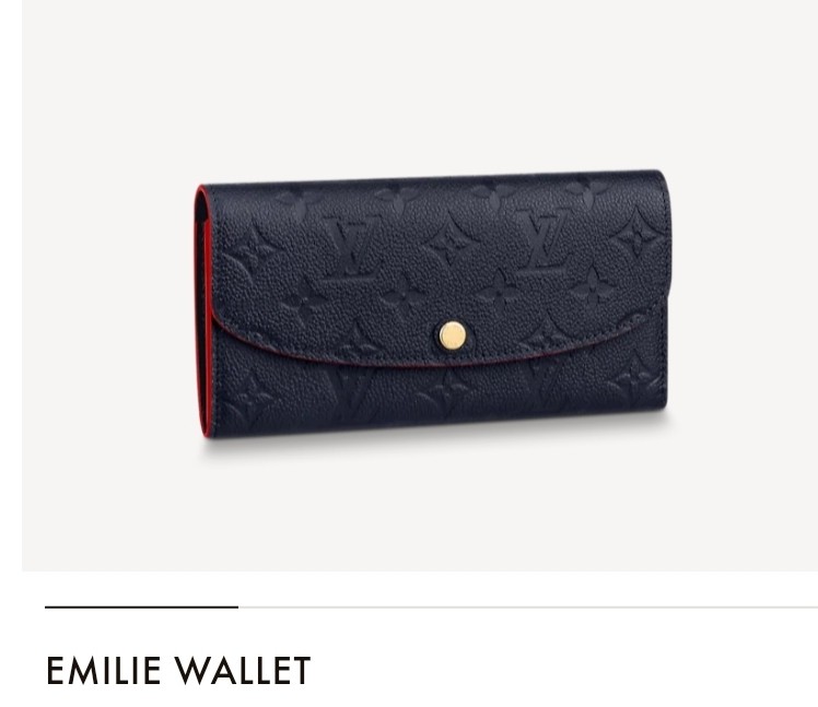 LV Emilie Wallet Rose Classic Monogram, Luxury, Bags & Wallets on Carousell