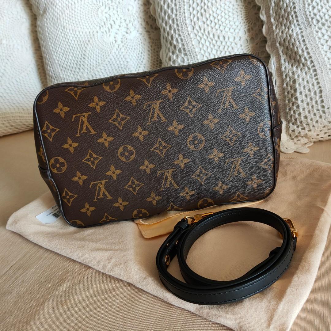 Louis Vuitton Shoulder Bag Monogram Neonoe Shoulder Bag M44020 Noir Gold HW  Auth