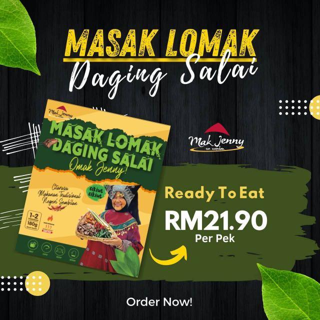Masak Lemak Daging Salai Omak Jenny Mak Jenny Ready to eat, Food