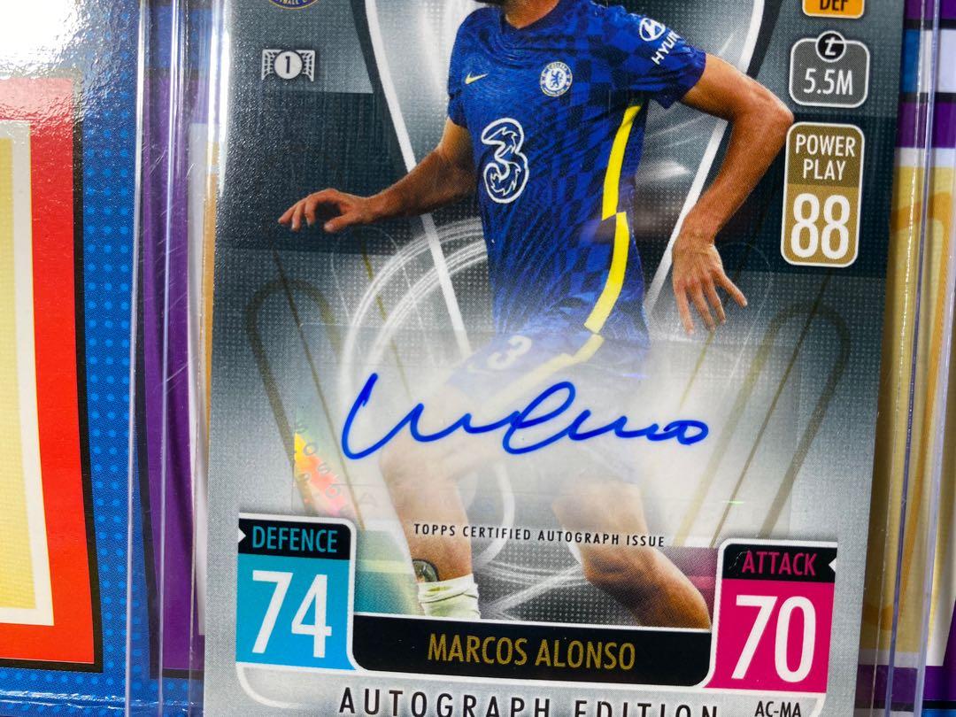 Match Attax Extra 21/22 Marcos Alonso Auto Card /125