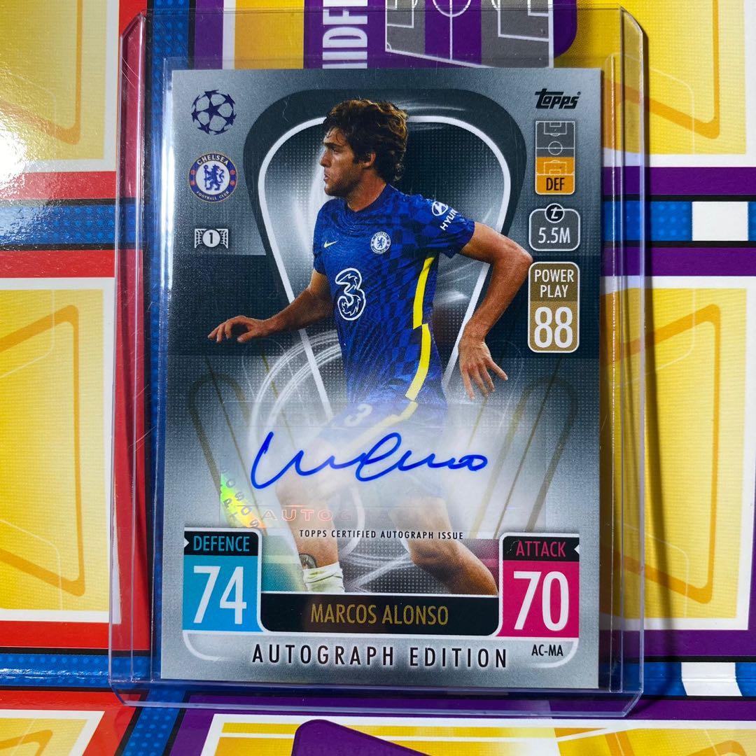 Match Attax Extra 21/22 Marcos Alonso Auto Card /125