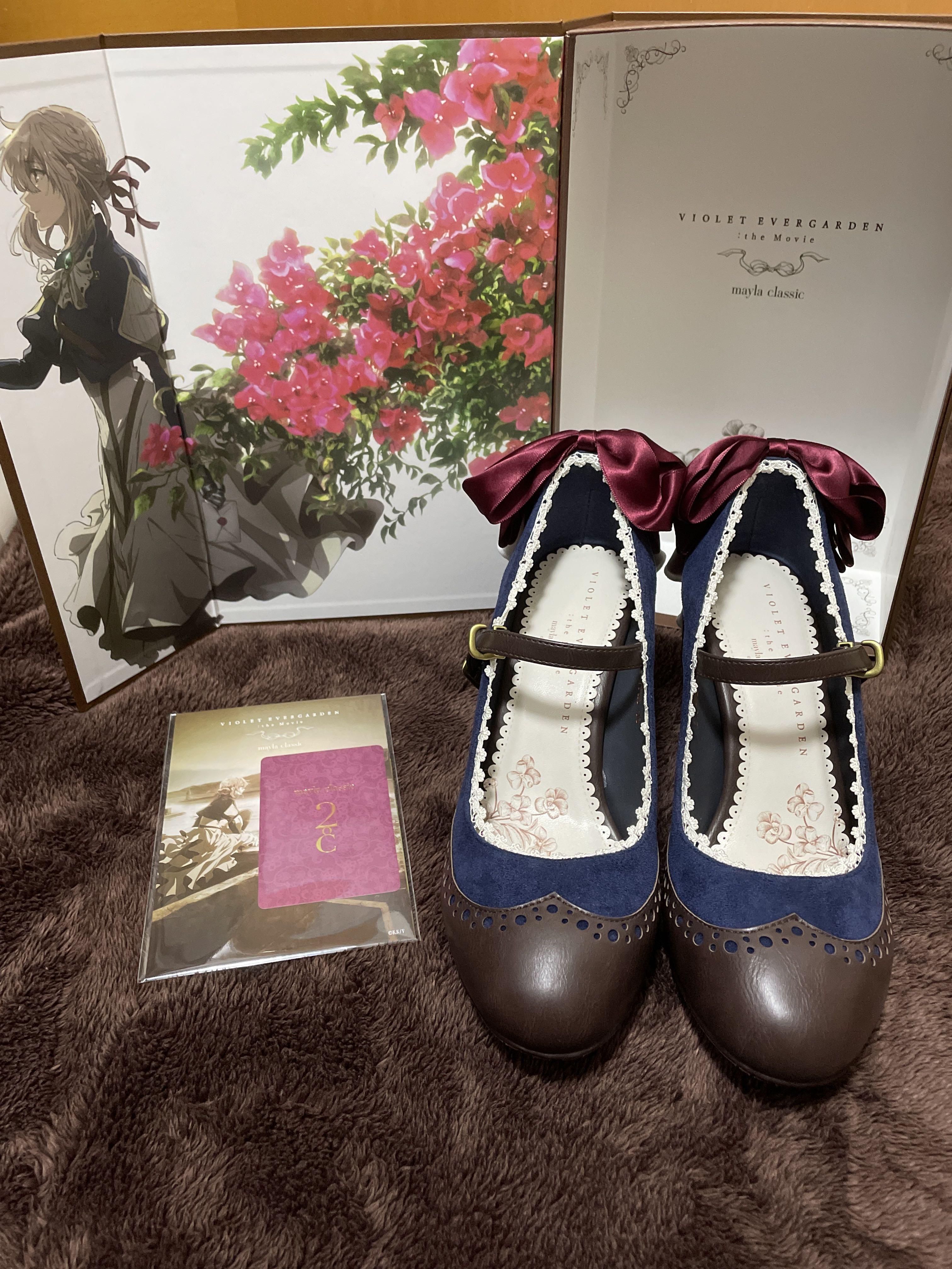 mayla classic 紫羅蘭永恆花園Violet Evergarden 高跟鞋, 女裝, 鞋