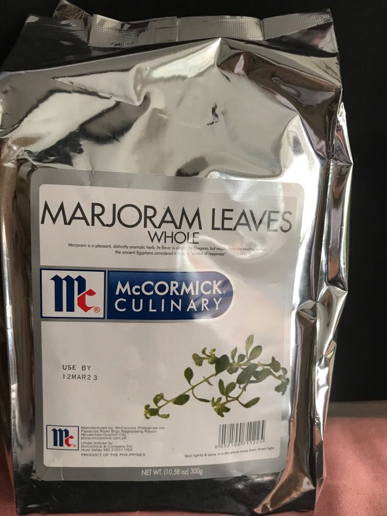 McCormick Marjoram Leaves Whole 300g per pack, Food & Drinks, Spice