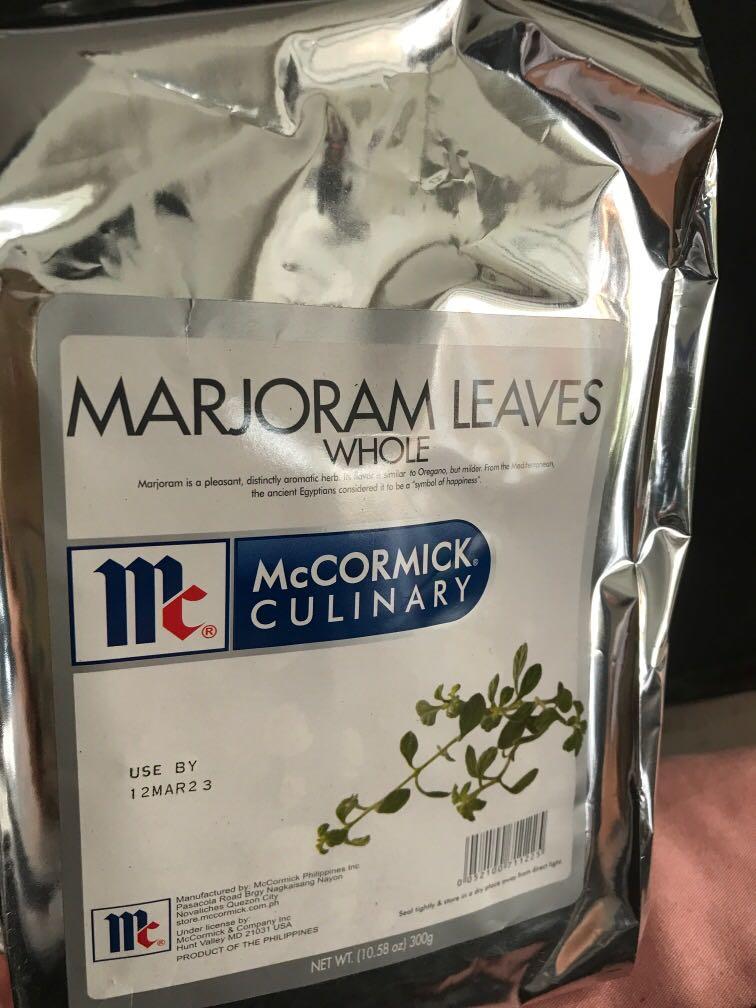 McCormick Marjoram Leaves Whole 300g per pack, Food & Drinks, Spice