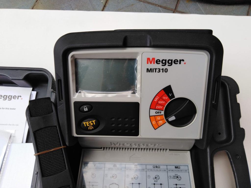 Megger MIT310, Insulation & Continuity Tester, 1000V dc, 999MΩ, CAT III