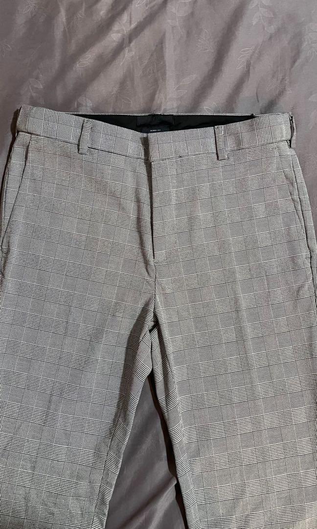 H&m plaid pants best sale men