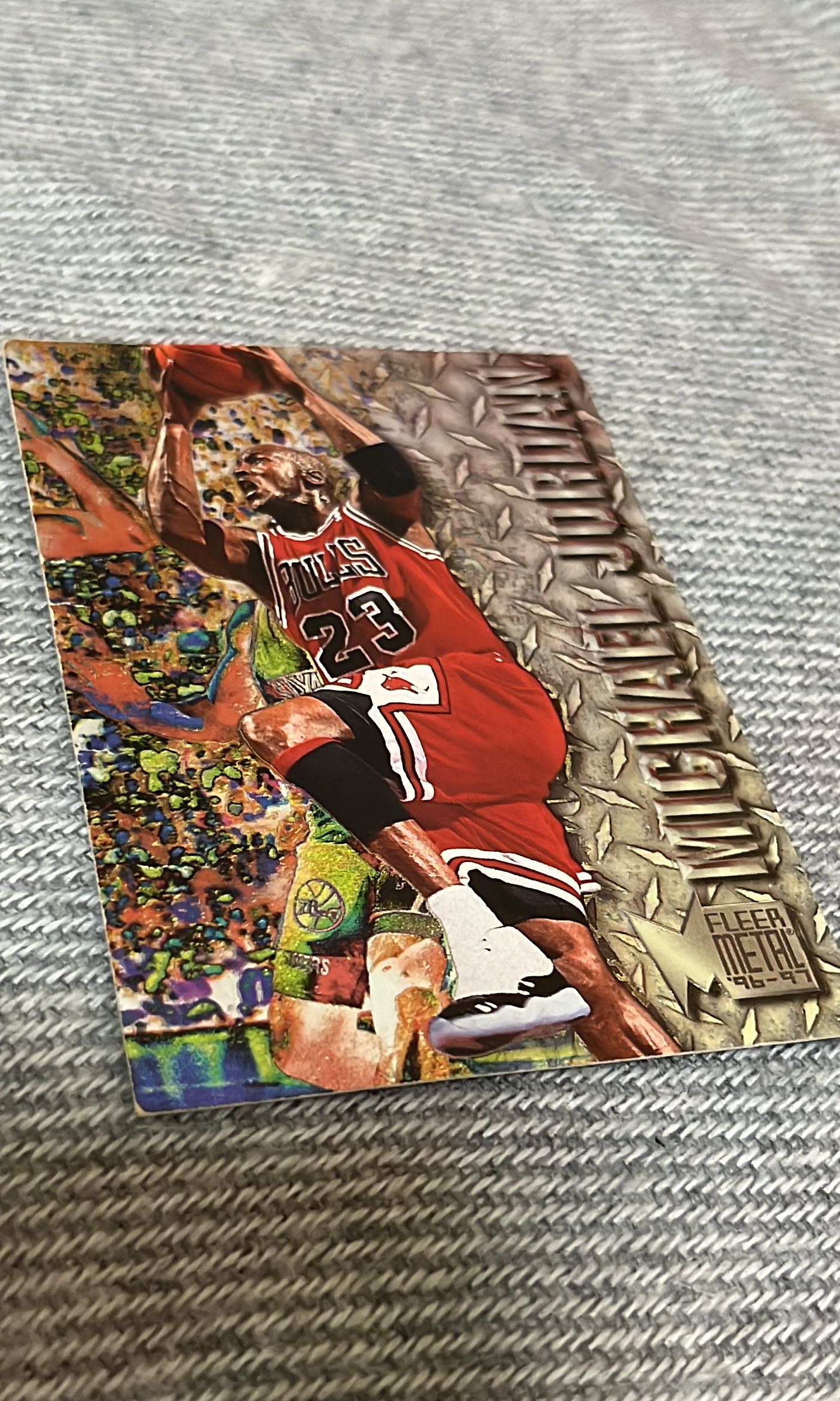 fleer metal jordan