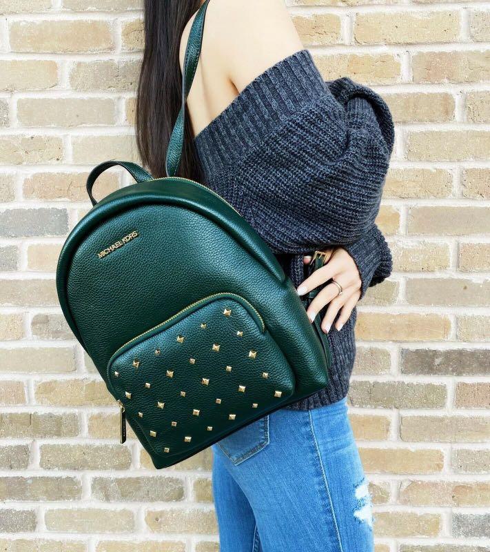 MK ERIN MEDIUM BACKPACK IN RACING GREEN, Luxury, Bags & Wallets on