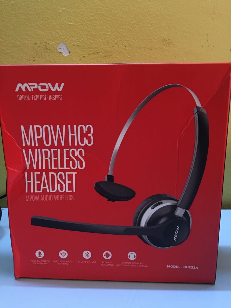 Mpow hc3 best sale bluetooth headset