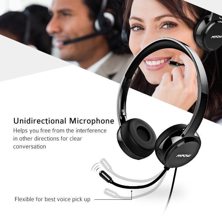 Mpow USB Headset PA071A (, Audio, Headphones & Headsets on Carousell