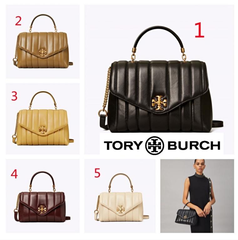 New Tory Burch Original Kira quilted top handle with crossbody shoulder sling bag 5 colors Collection