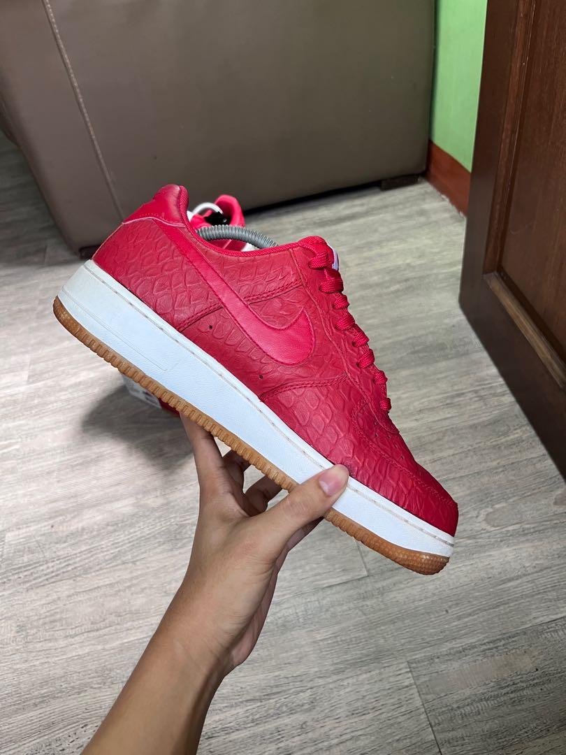 Nike Air Force 1 Low LV8 Red Python •
