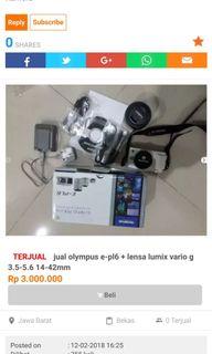 olympus epl 6 + lensa lumix