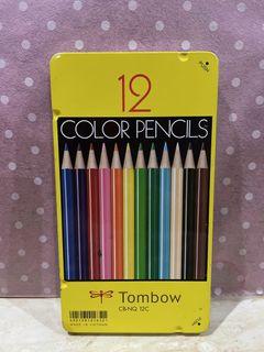 Original Tombow Color Pencil 12 with free used colored pencils