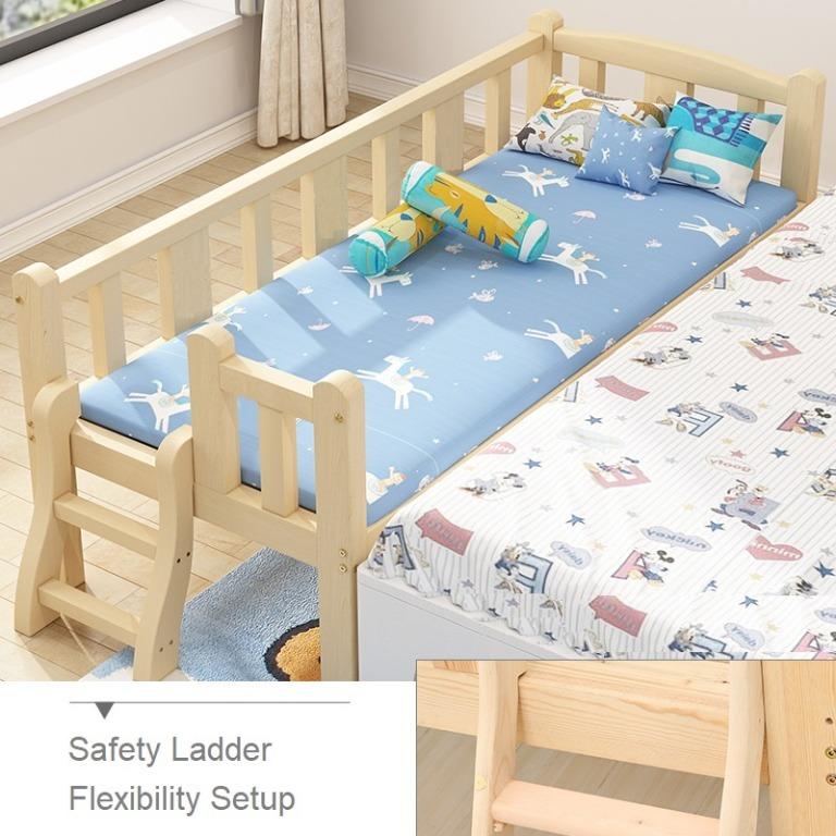 Baby bed attached to best sale moms bed