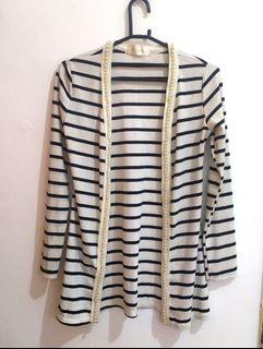 Outer belang mutiara bahan knit premium