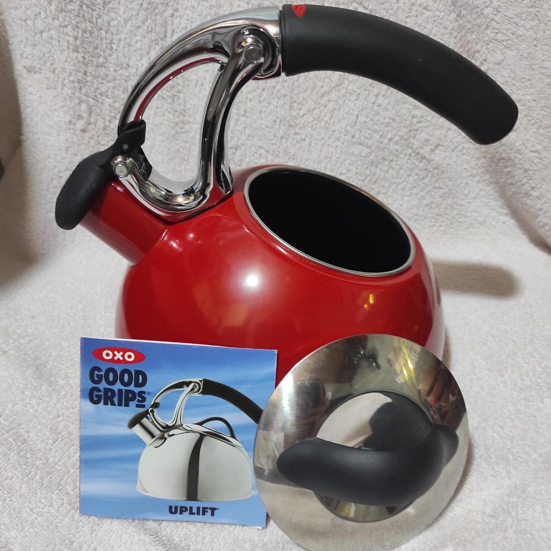 OXO Good Grips Uplift Tea Kettle Red, TV & Home Appliances, Kitchen