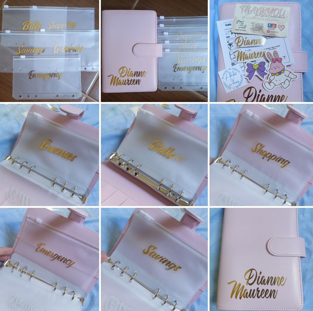 Personalized Budget and Bill Organizer Binder, Women's Fashion, Jewelry ...