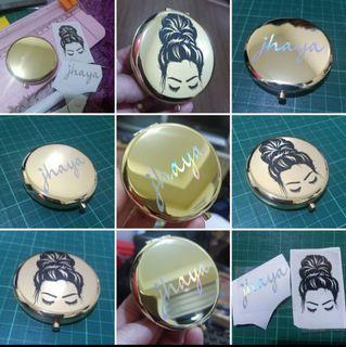 Personalized Compact/Pocket Mirror - double sided