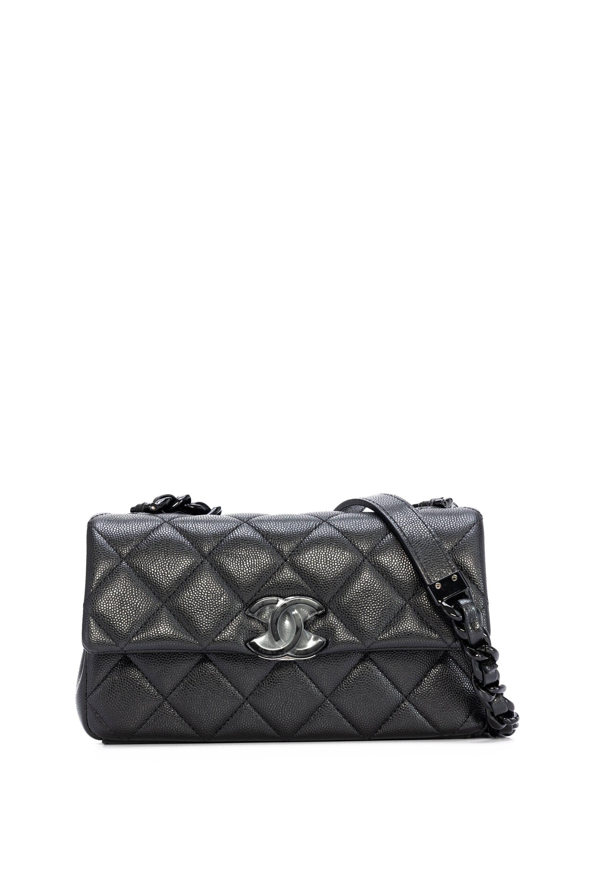 Grained calfskin & lacquered metal white & black deals