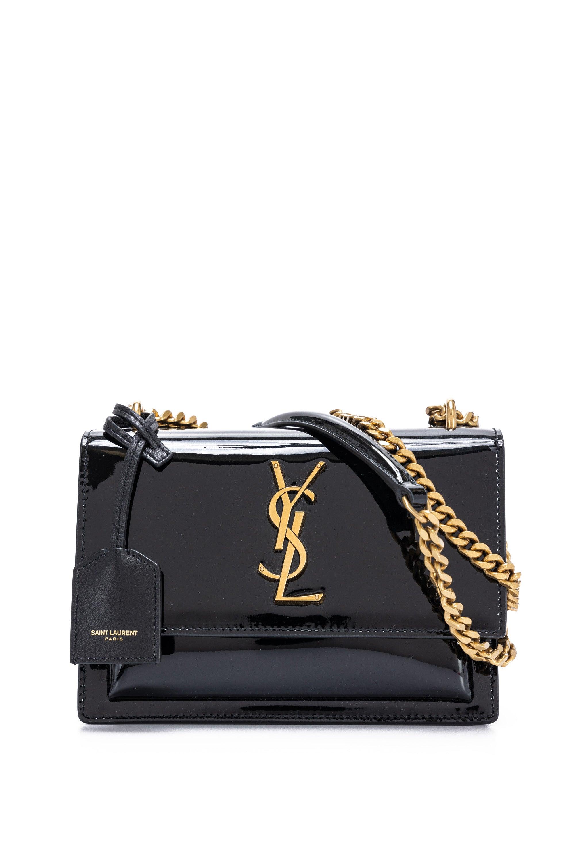 Pre-Owned Saint Laurent Black Nero Patent Small Sunset, Luxury, Bags &  Wallets On Carousell