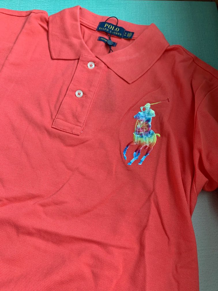 Ralph Lauren Rainbow Polo Tee (Pink), Men's Fashion, Tops & Sets, Tshirts &  Polo Shirts on Carousell