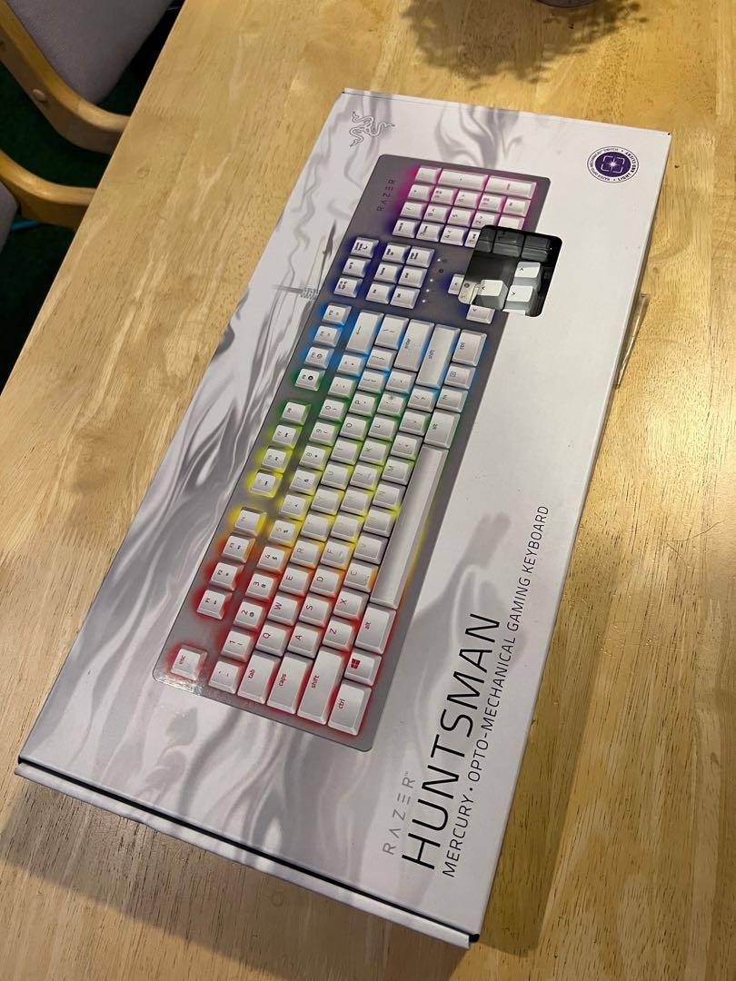 Razer huntsman Mercury (Category: Computer Keyboard) located in Paranaque City. Submitted by zulema.zahir (Listing ID 1168540622, Image 2). Description: Like new Seldom used All working Good condition. Rfs: will buy wireless Non-cod. Payment first policy. Shipped thru grab or lalamove within metro manila. Lbc for provincial..
