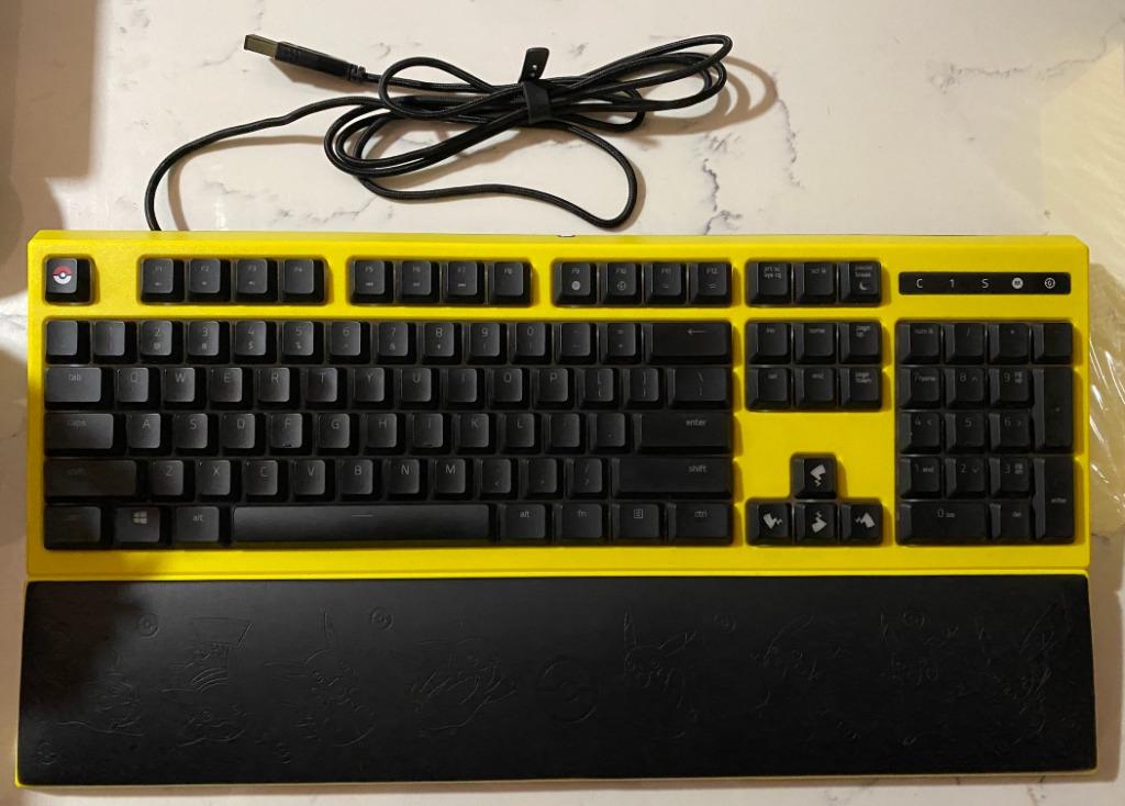 【海外限定】Razer Ornata ピカチュウキーボード ポケモンコラボ ピカチュウ＆イーブイ メカニカルキーボード Razer キーボード