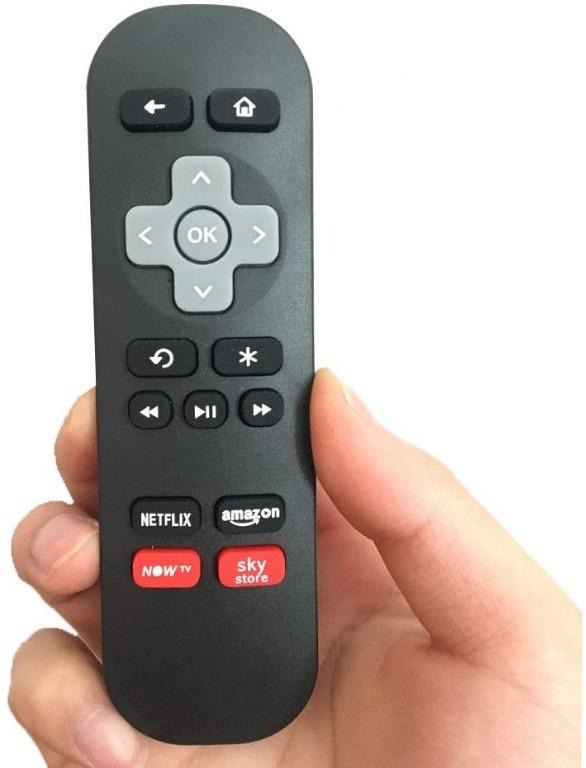 Replacement Remote Control for NOW TV BOX and Roku 1/2/3 and ROKU