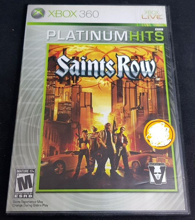 Microsoft Xbox 360 Live Platinum Hits Saints Row 2 Video Game