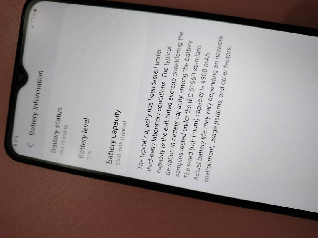 Samsung a12 (Category: Samsung) located in Manila. Submitted by casper_88 (Listing ID 1168560528, Image 2). Description: Price negotiable. WAG LANG PO BARAT PLEASE. Samsung A12, 4/128gb bought last year. No issue,no repair history,all original..