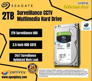 Seagate SKYHAWK 2TB Surveillance CCTV Multimedia Hard Drive