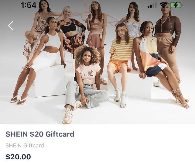 SHEIN $20 Gift Voucher Valid Till 31 March 2023, Women's ...