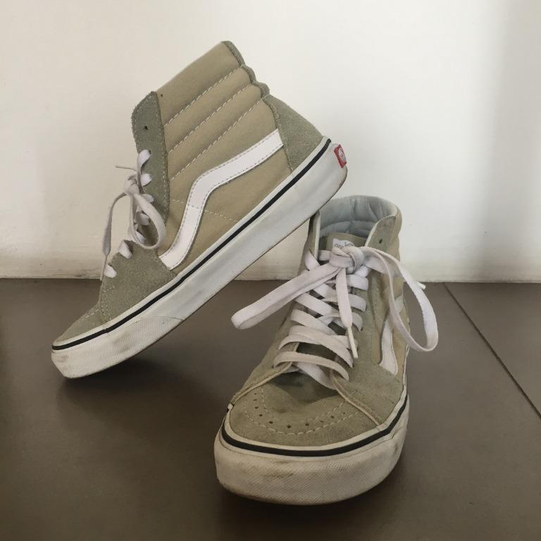 PRELOVED SNEAKERS VANS ORIGINAL SK8 HI DESERT SAGE SEPATU TALI