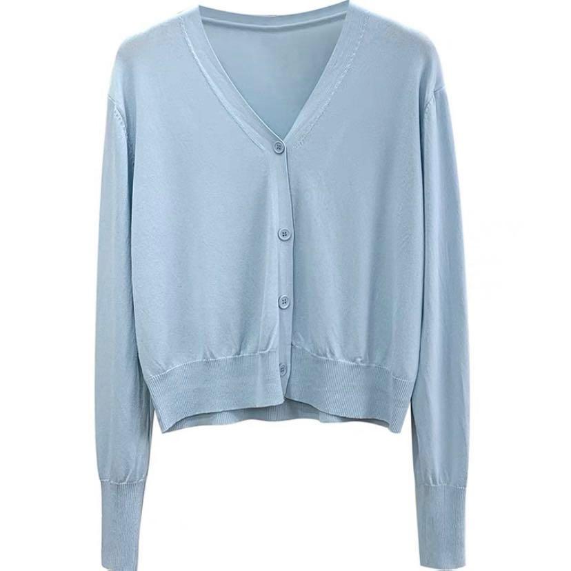 Elbow length shop sleeve cardigan