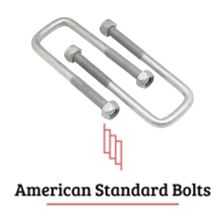 Square U Anchor Bolt Hot Dipped Threaded Bolt with Nuts, Commercial