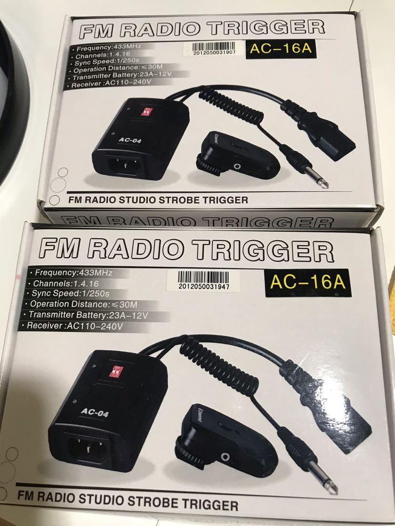 Studio flash trigger (Category: Lighting & Studio Equipment) located in Manila. Submitted by nicegifts (Listing ID 1168497079, Image 1). Description: FM radio studio strobe trigger 2 pcs available.
