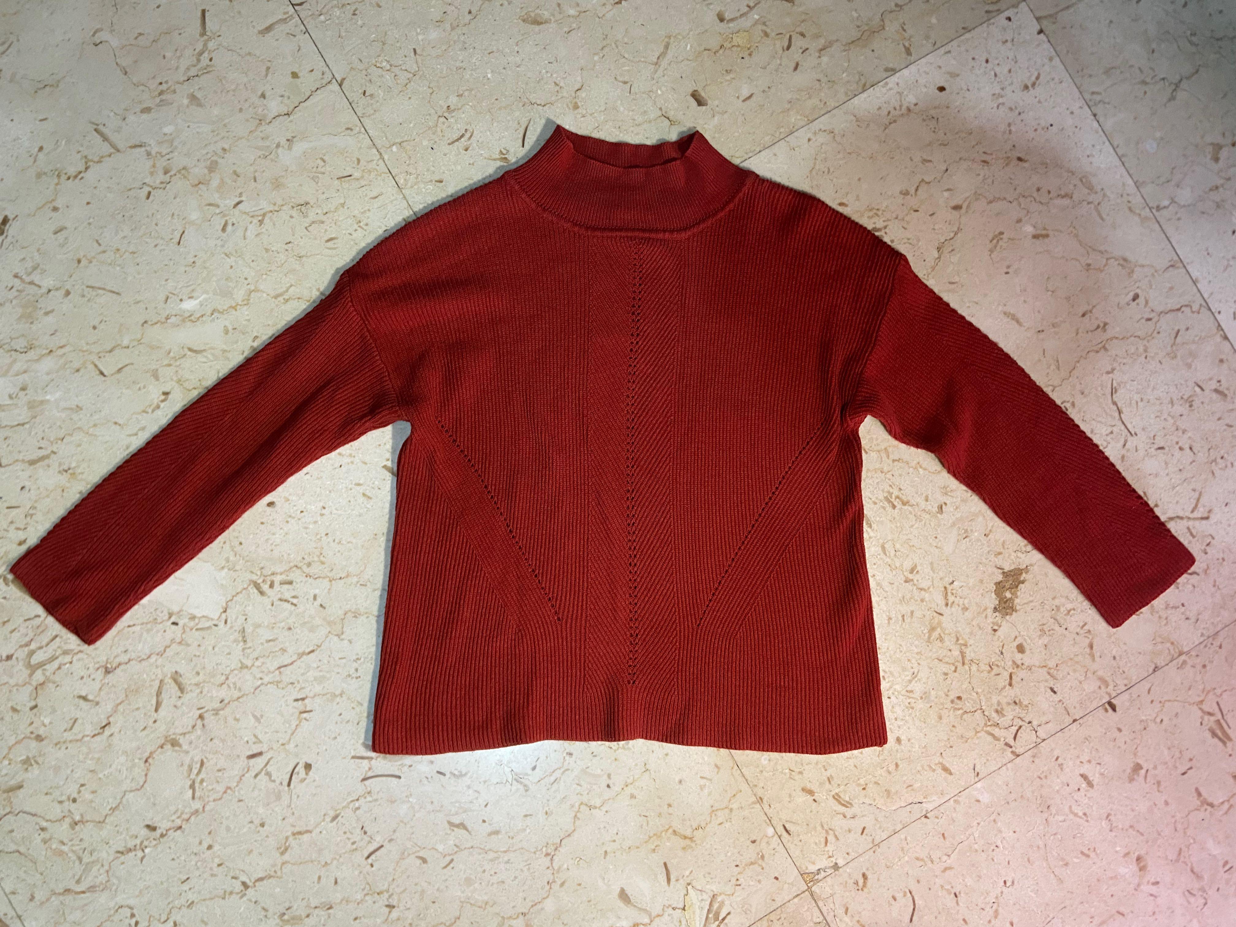 Red 2024 brick sweater